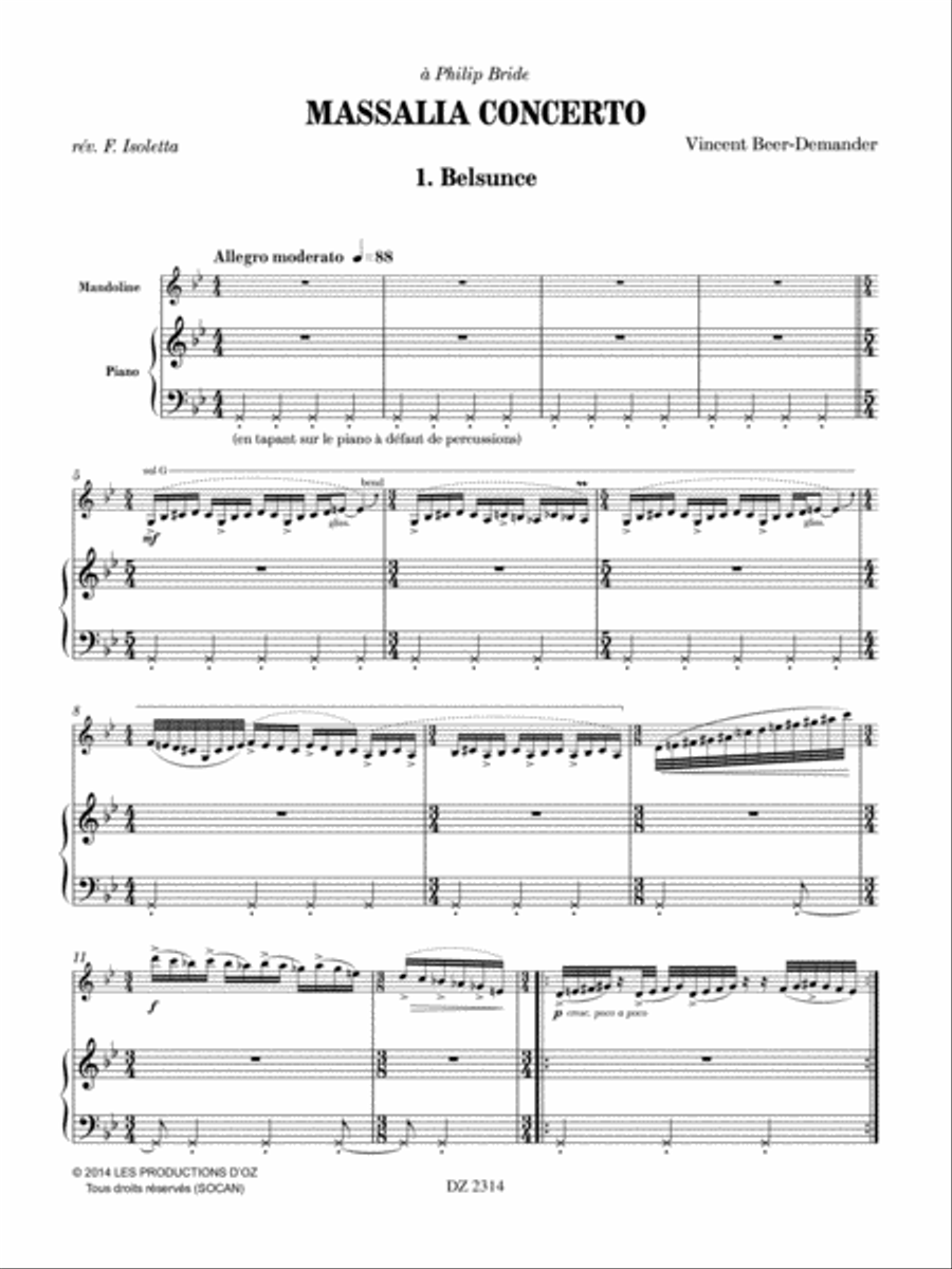 Massalia Concerto Piano Accompaniment scores gallery preview page 3