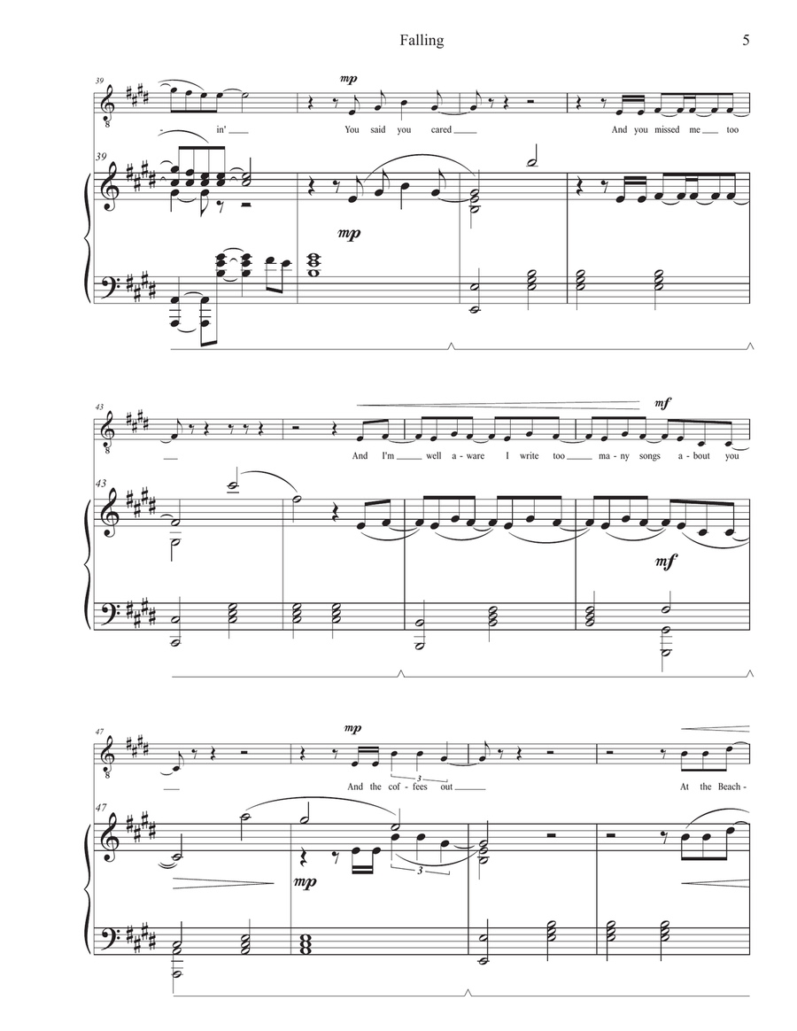 Falling Tenor Voice scores gallery preview page 5