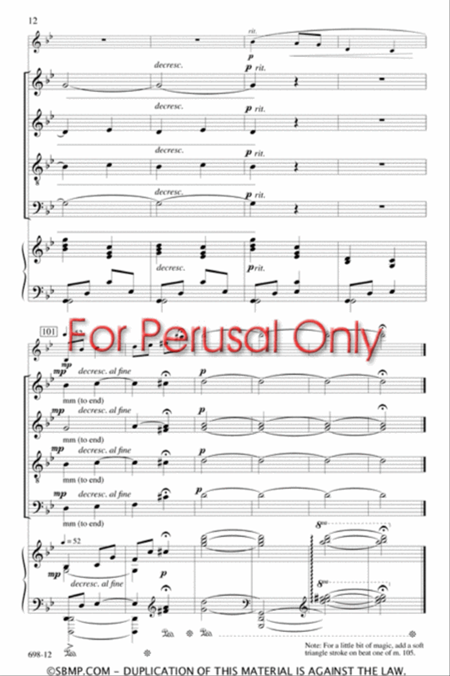 Loosin Yelav - SATB Octavo 4-Part scores gallery preview page 11