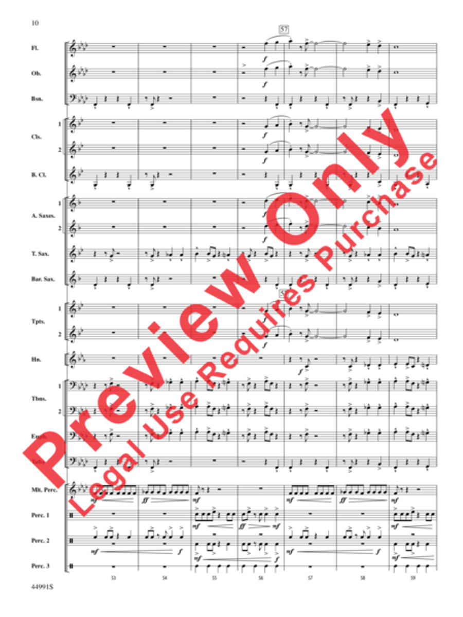 Amazonia Concert Band scores gallery preview page 11