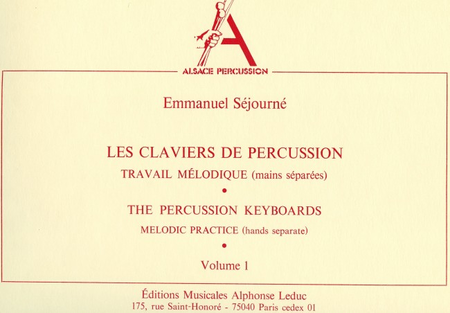 Claviers de Percussion - Vol.1 Trav.Melodique Mains Sep.