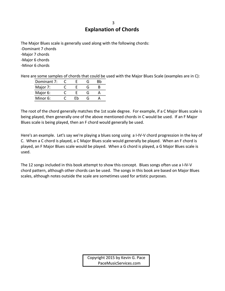 Piano Major Blues Piano Solo scores gallery preview page 6