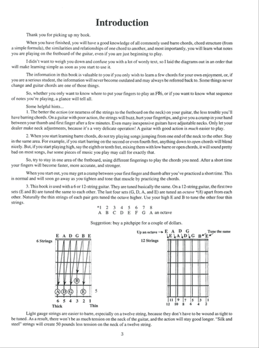 Photo Barre Chord Book