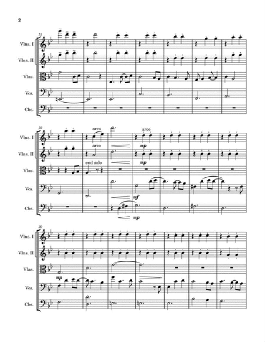 Look For The Light String Quintet scores gallery preview page 2