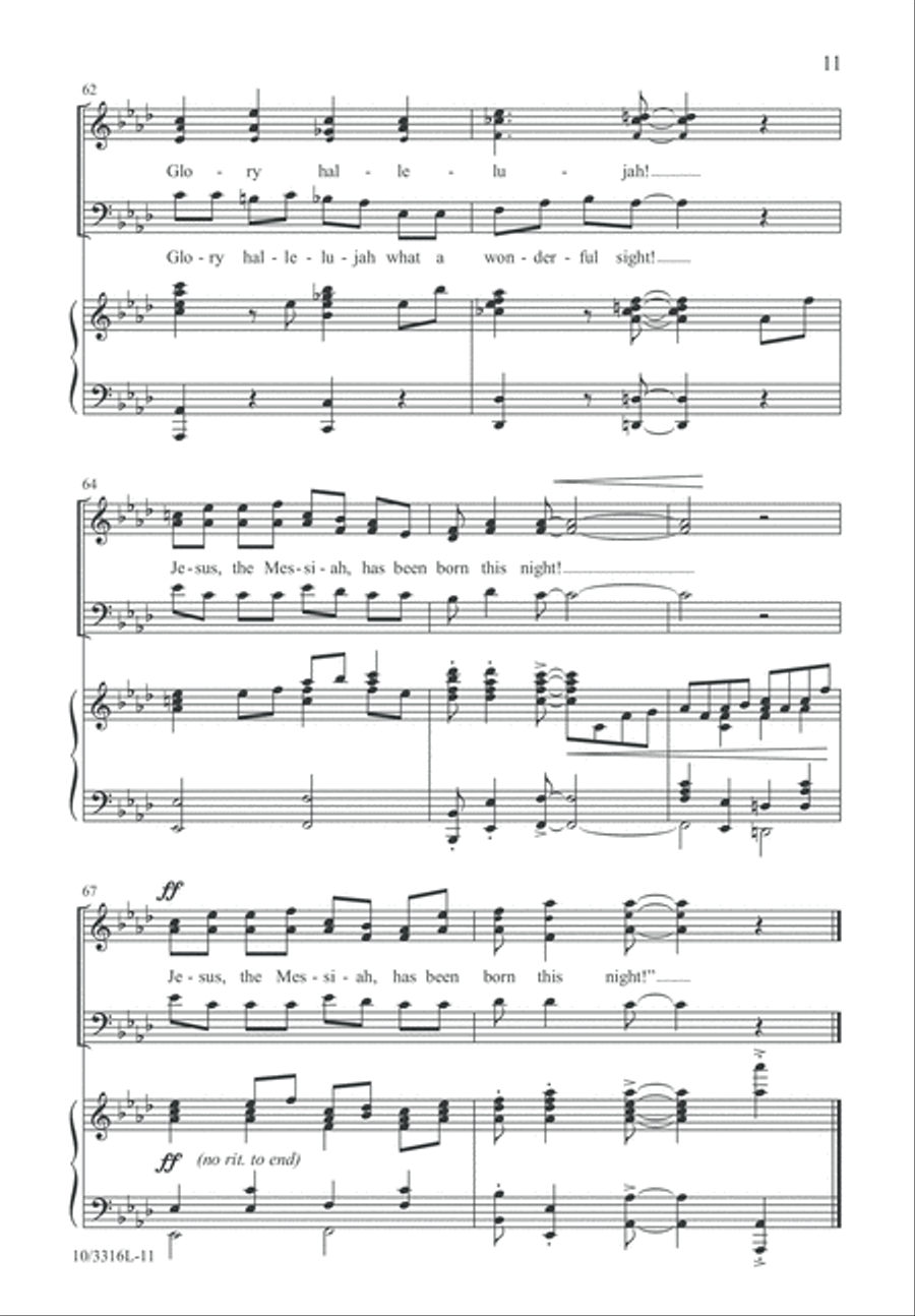 Glory Hallelujah! Glory Hallelujah! 3-Part scores gallery preview page 11