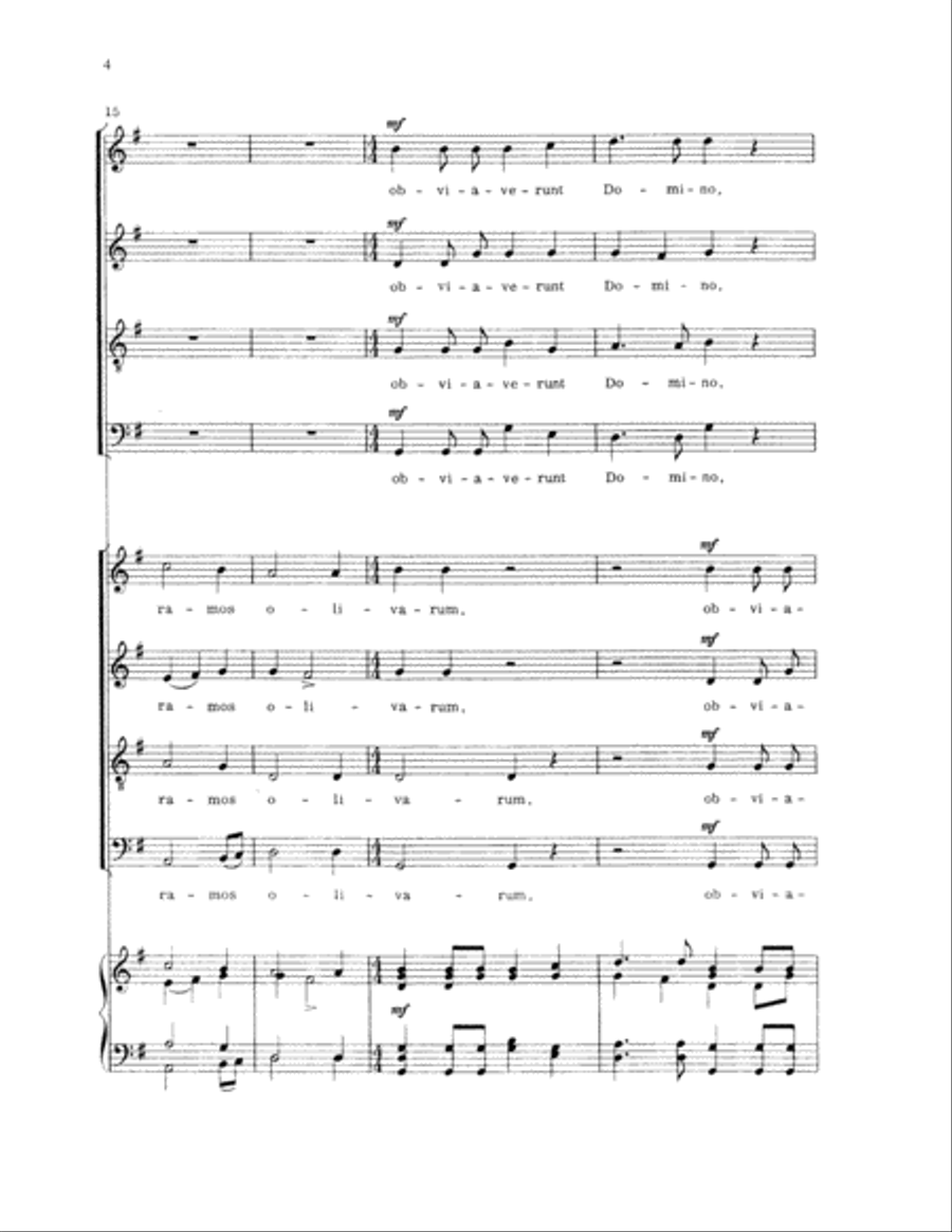 Pueri Hebraeorum 4-Part scores gallery preview page 5
