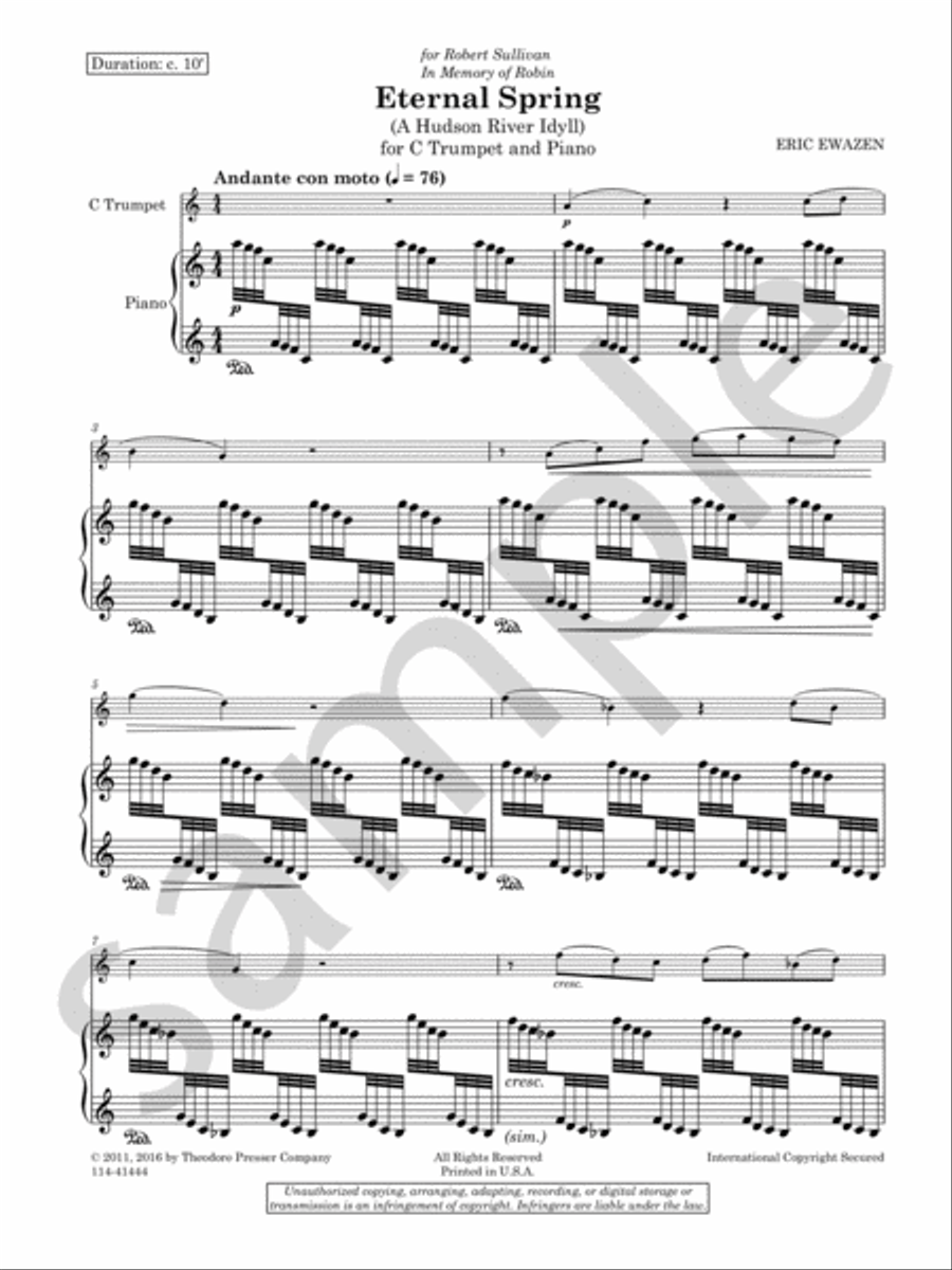 ETERNAL SPRING Chamber Music scores gallery preview page 3