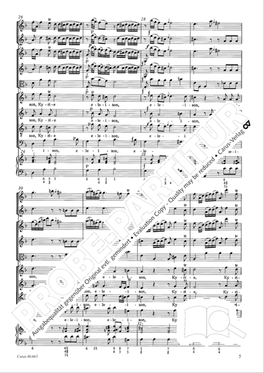 Mass in D minor (Missa in d) ATB scores gallery preview page 21