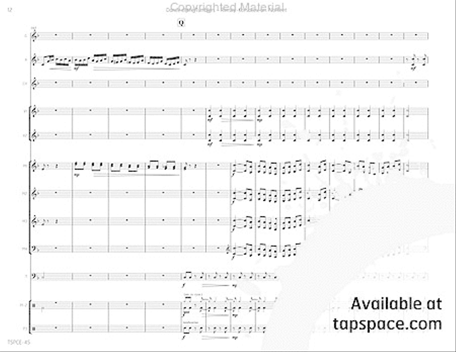 Dance of the Tumblers Percussion Ensemble scores gallery preview page 15