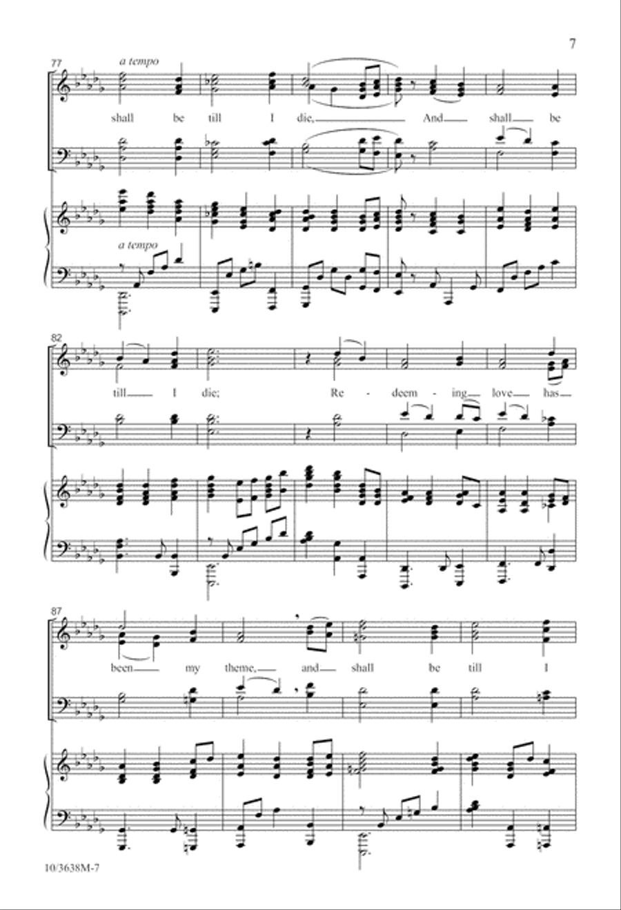 There Is a Fountain 4-Part scores gallery preview page 8