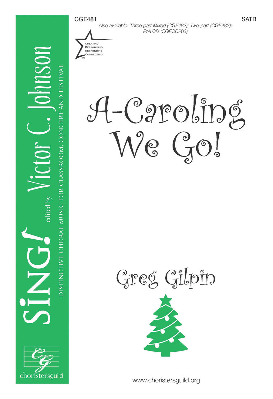 ACaroling We Go (SATB) 4-Part scores gallery preview page 1