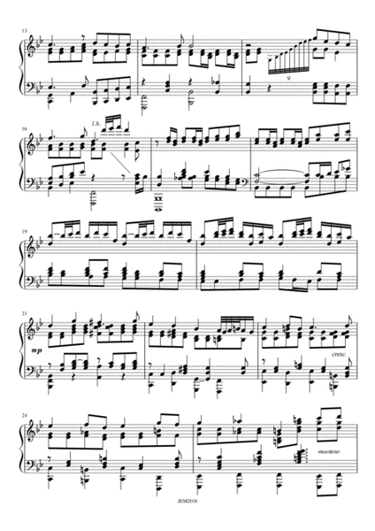 J. S. Bach, Schafe können sicher weiden BWV 208, arrangment / transcription for piano by Jaap Eilan image number null