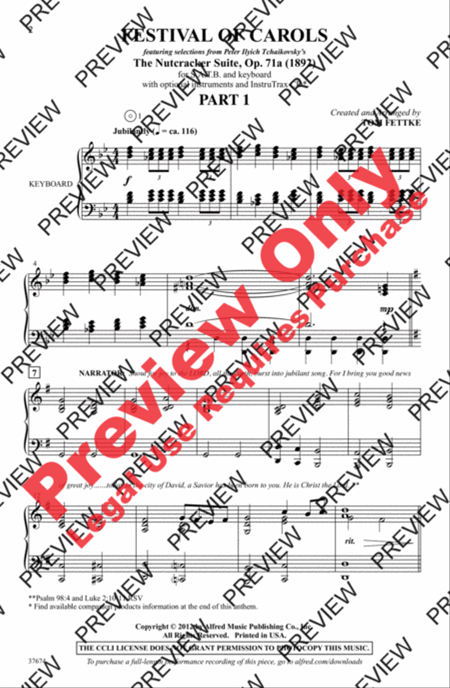 Festival of Carols 4-Part scores gallery preview page 2