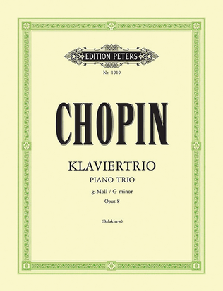 Book cover for Piano Trio - G minor