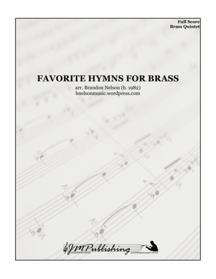 Favorite Hymns for Brass Quintet Brass Quintet scores gallery preview page 1