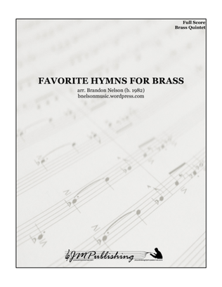 Book cover for Favorite Hymns for Brass Quintet