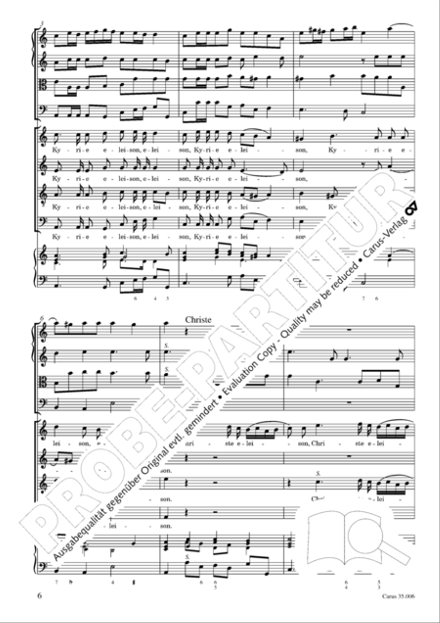 Mass in A minor 4-Part scores gallery preview page 7