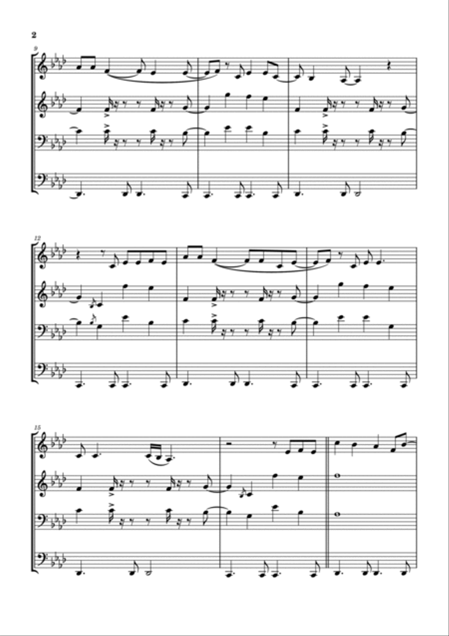 Lotta Love Lotta Love Brass Ensemble scores gallery preview page 3