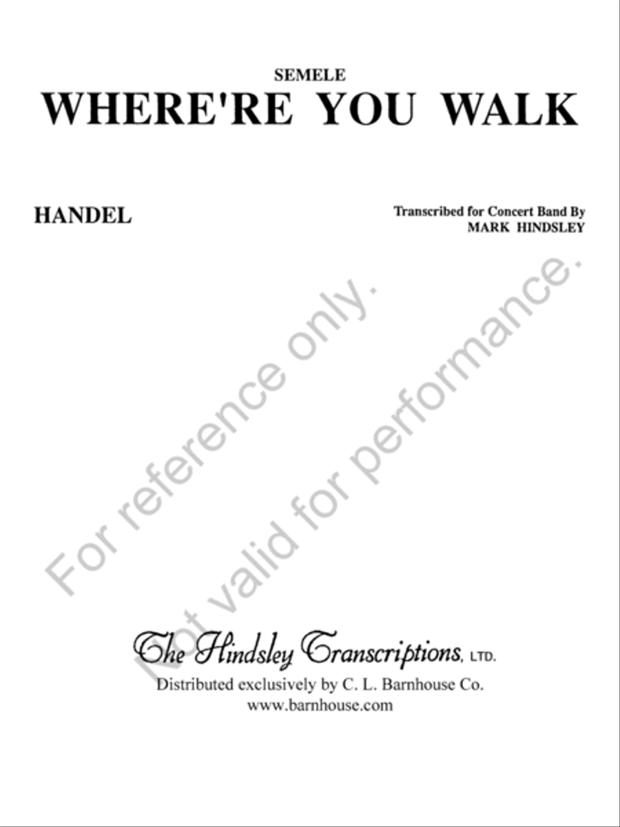 Where'er You Walk Where'er You Walk Concert Band scores gallery preview page 2