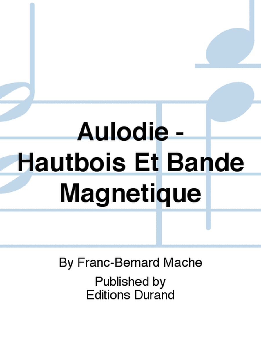 Aulodie - Hautbois Et Bande Magnetique