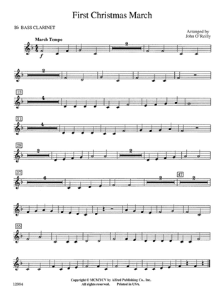 First Christmas March: B-flat Bass Clarinet