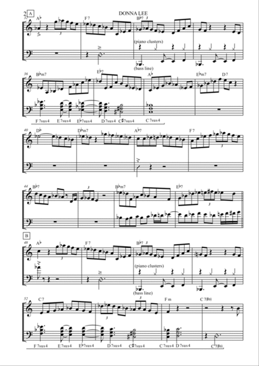 Donna Lee Small Ensemble scores gallery preview page 2