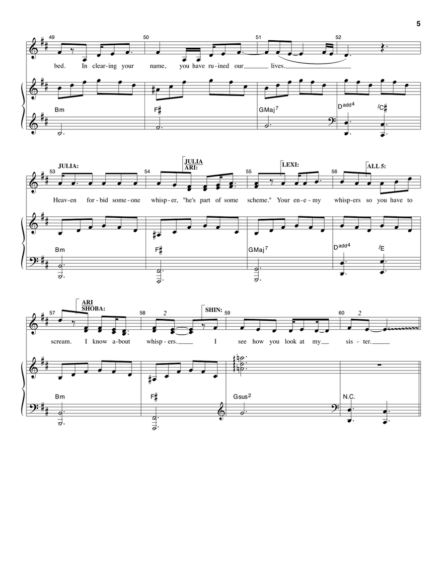 First Burn Voice scores gallery preview page 5
