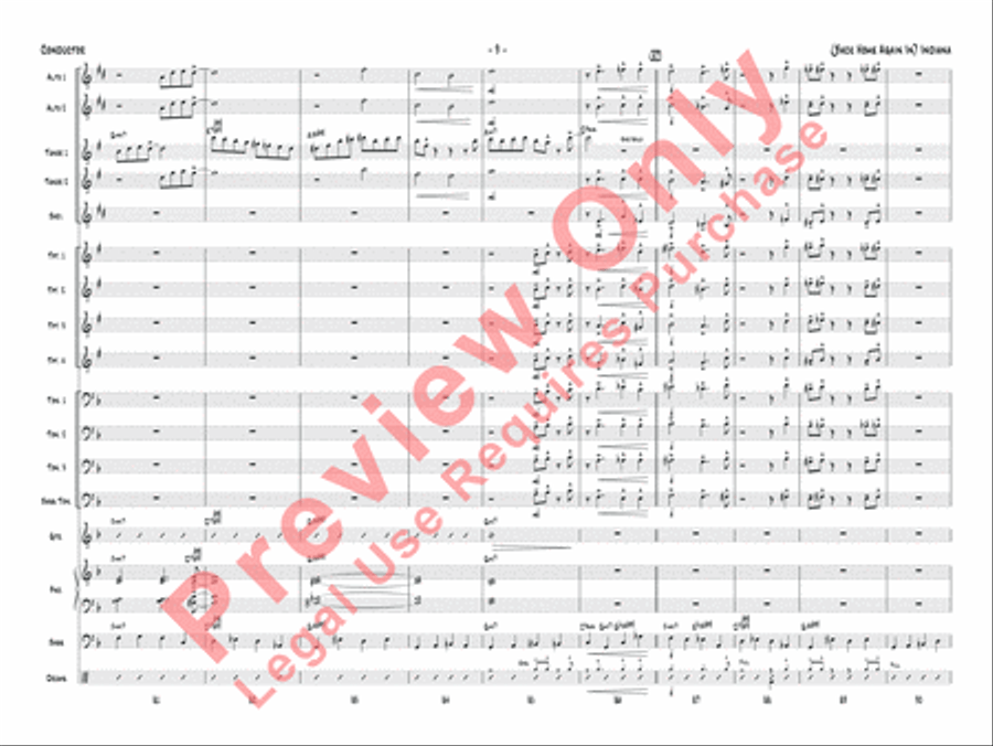 (Back Home Again In) Indiana Jazz Ensemble scores gallery preview page 12