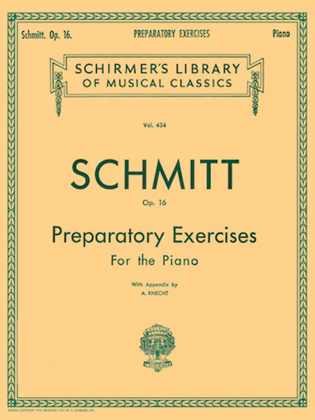 Book cover for Preparatory Exercises, Op. 16