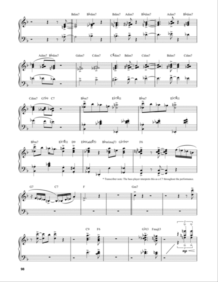 Honeysuckle Rose Piano scores gallery preview page 2