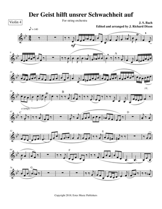 Der Geist/4th violin part