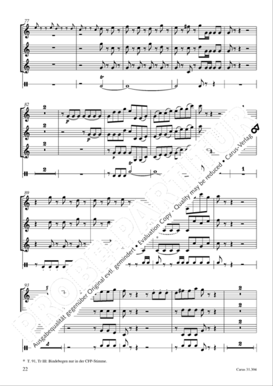 Bach for Brass 4: Works for orchestra Collection / Songbook scores gallery preview page 23