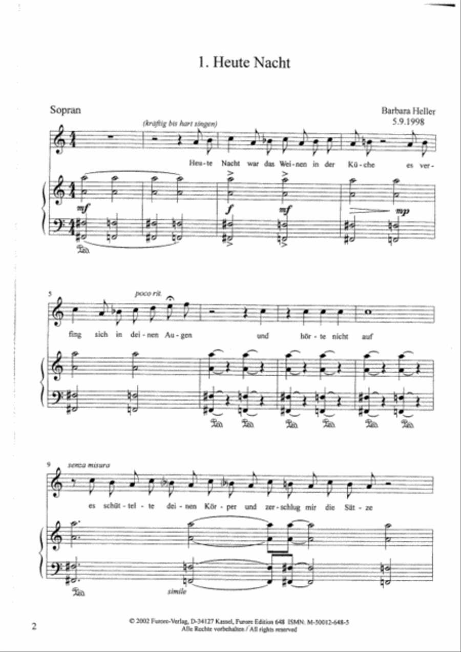 Nun sind die Kraniche langst im Suden Voice Solo scores gallery preview page 2