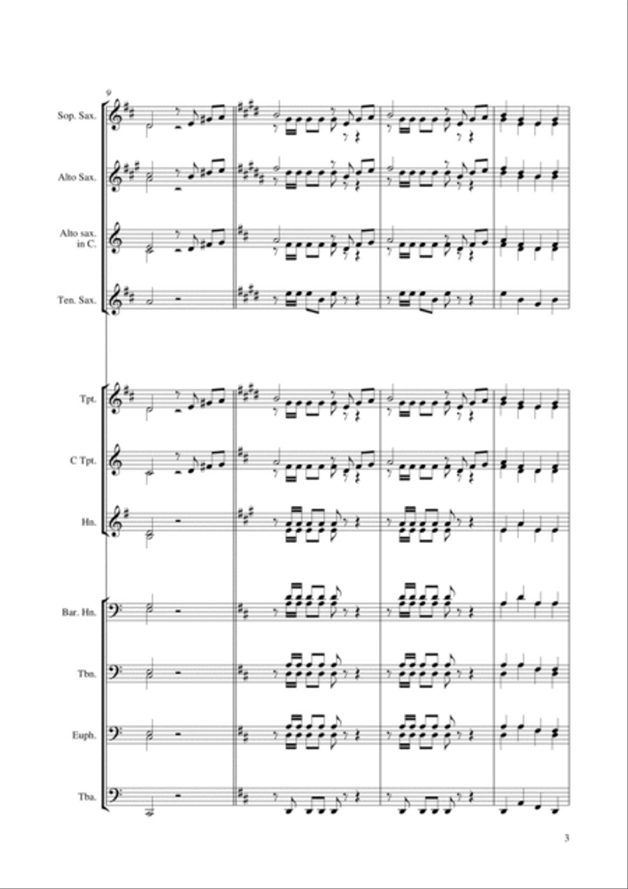 O when the saints Brass Ensemble scores gallery preview page 3