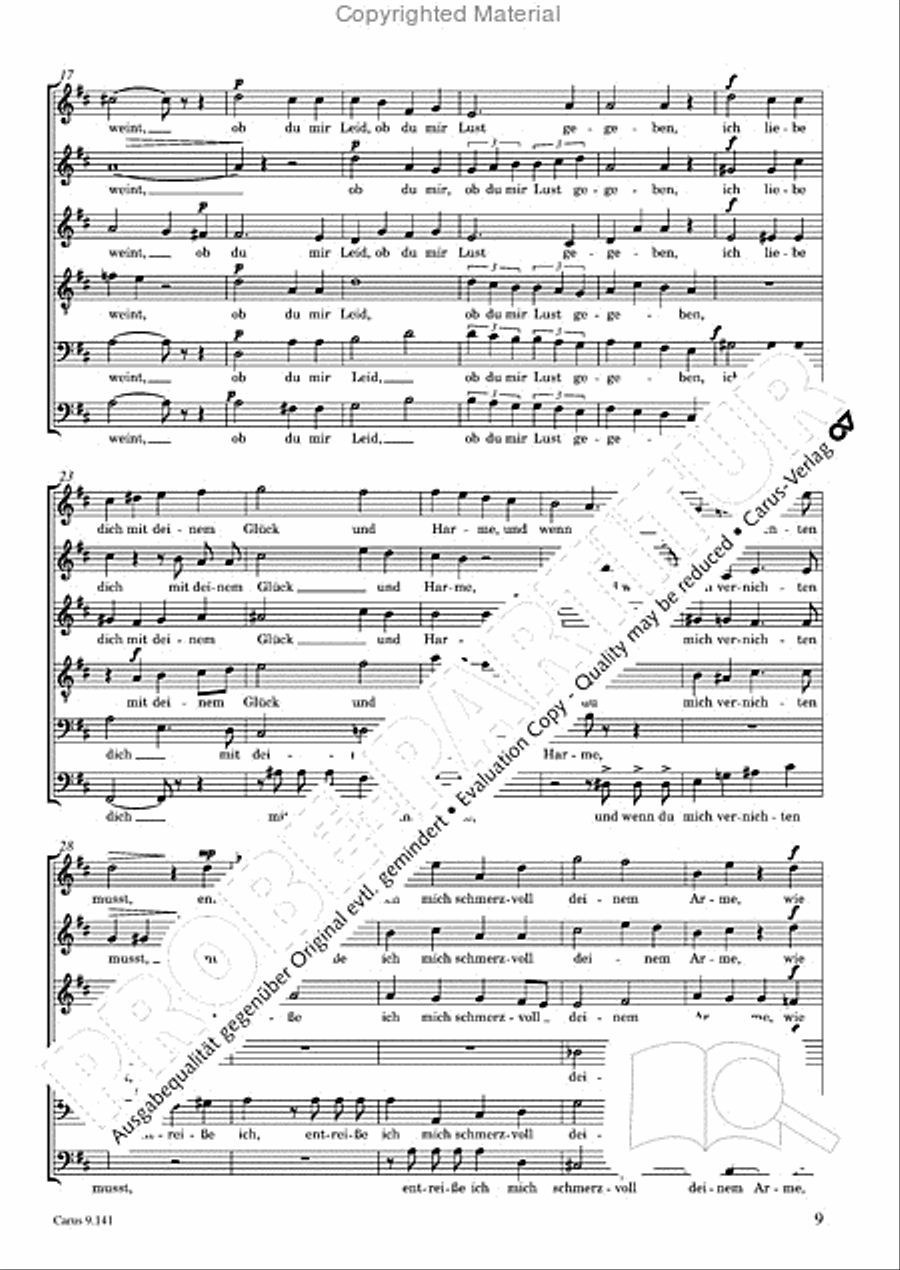 Nietzsche / Gottwald: Zwei Lieder aus dem Nachlasse Choir scores gallery preview page 10