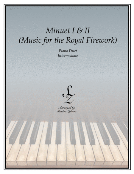 Minuet I & II -Music for Royal Fireworks (1 piano, 4 hand duet) image number null