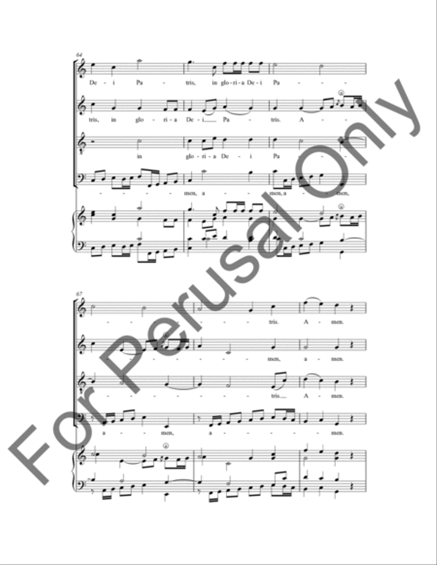 Cum Sancto Spiritu 4-Part scores gallery preview page 12