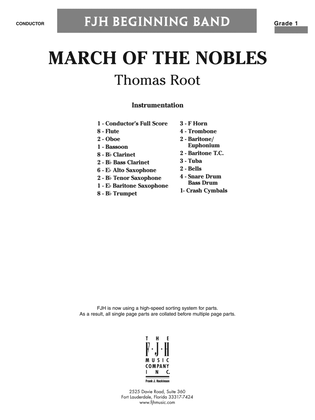 March of the Nobles: Score