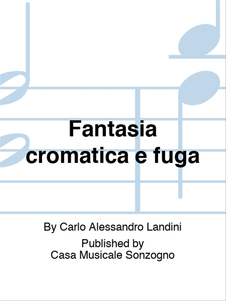 Fantasia cromatica e fuga Clarinet scores gallery preview page 1