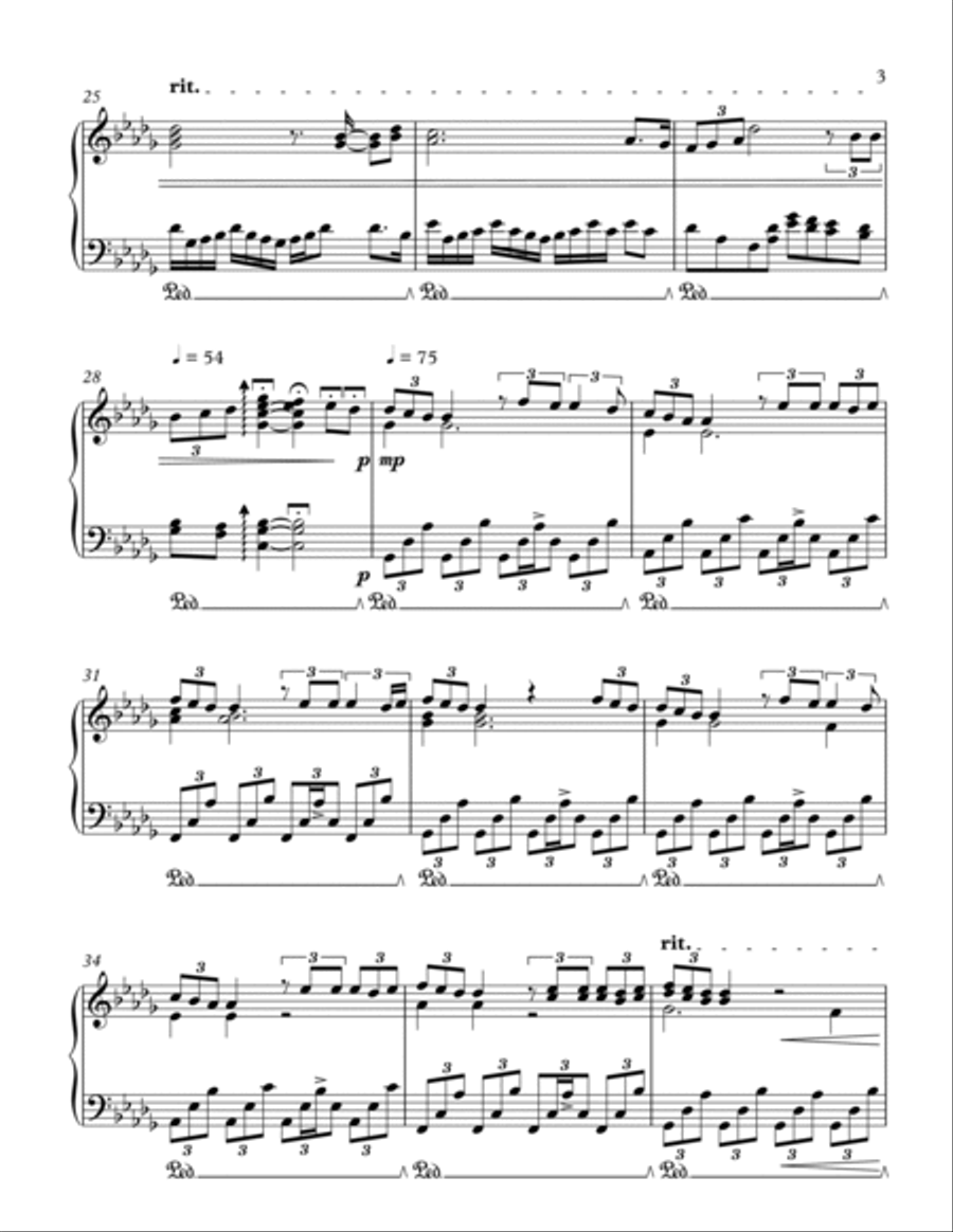 Chandelier Piano Solo scores gallery preview page 3