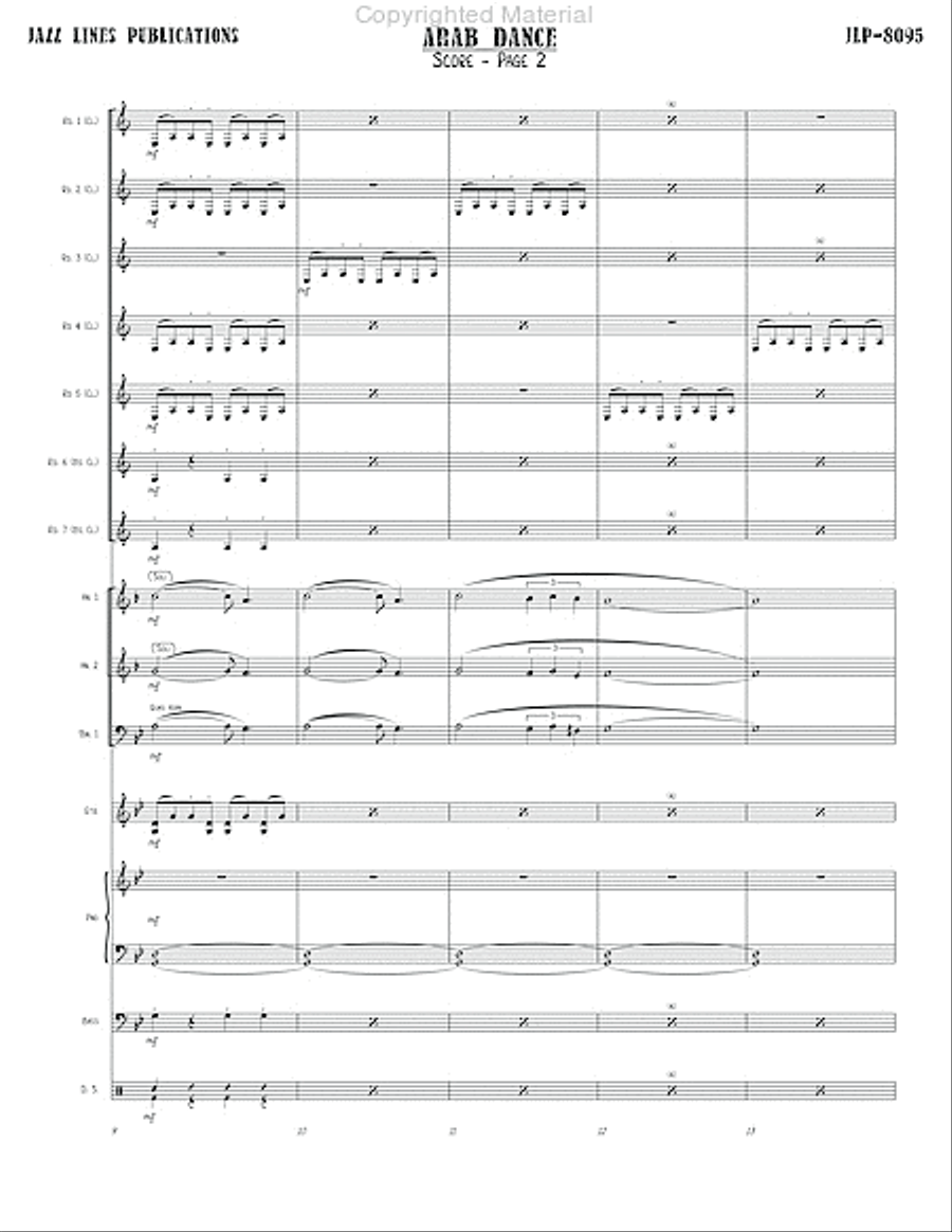 Arab Dance Big Band scores gallery preview page 7