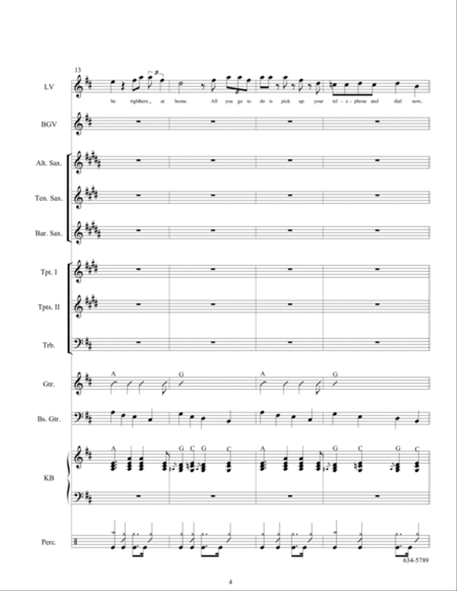 634-5789 Tenor Saxophone scores gallery preview page 6