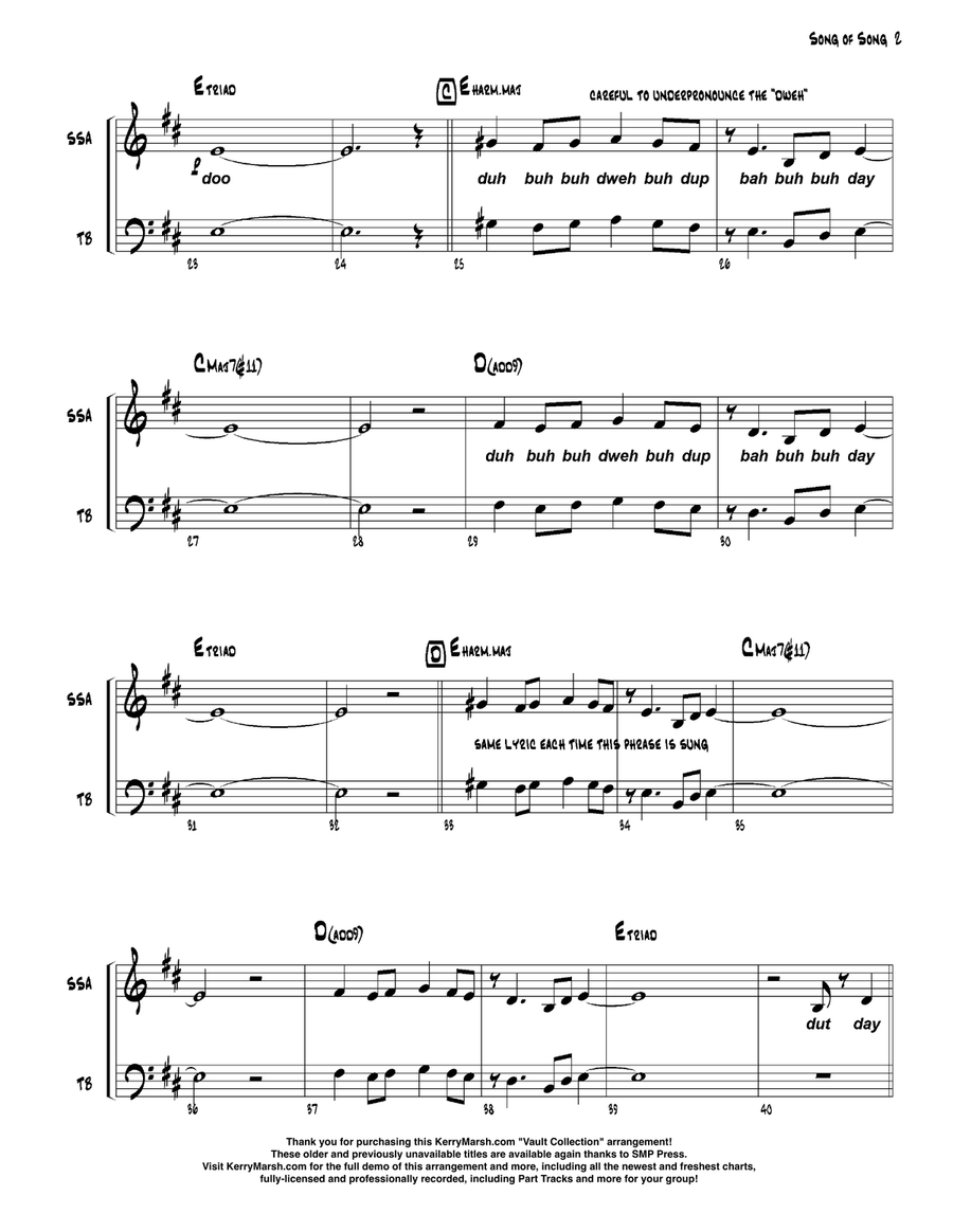 Sing A Song Of Song Divisi scores gallery preview page 2