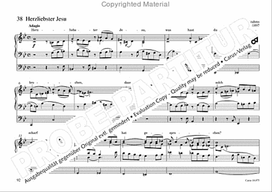 Freiburger Orgelbuch: Stammteil Organ Solo scores gallery preview page 93