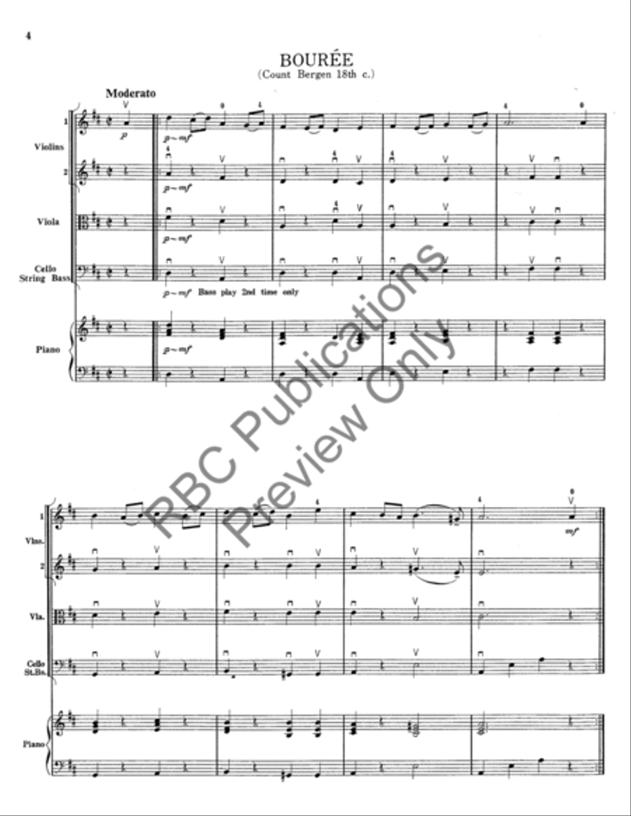 Antique Dance Suite (Score) String Orchestra scores gallery preview page 5