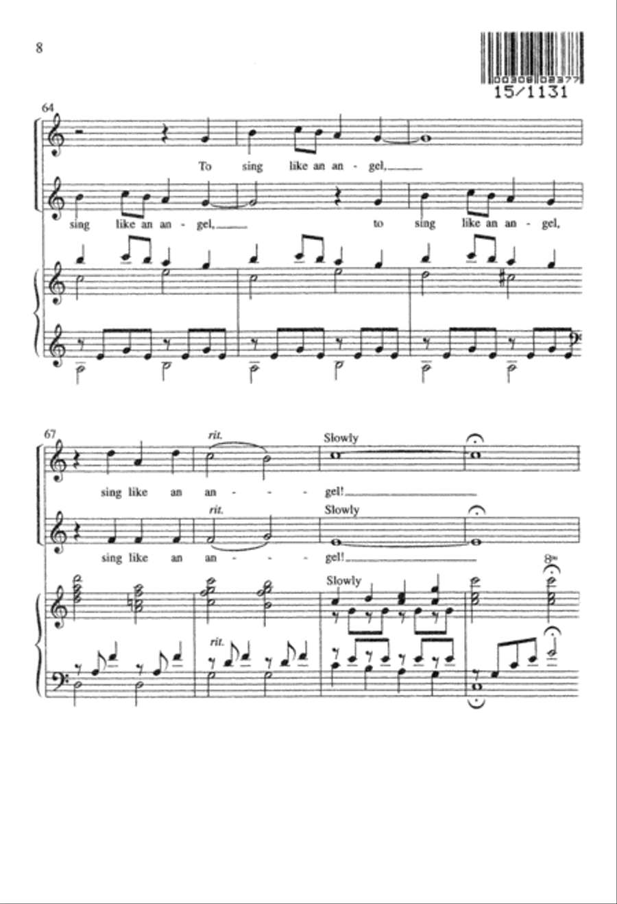 Sing Like an Angel Sing Like an Angel Unison Choir scores gallery preview page 8