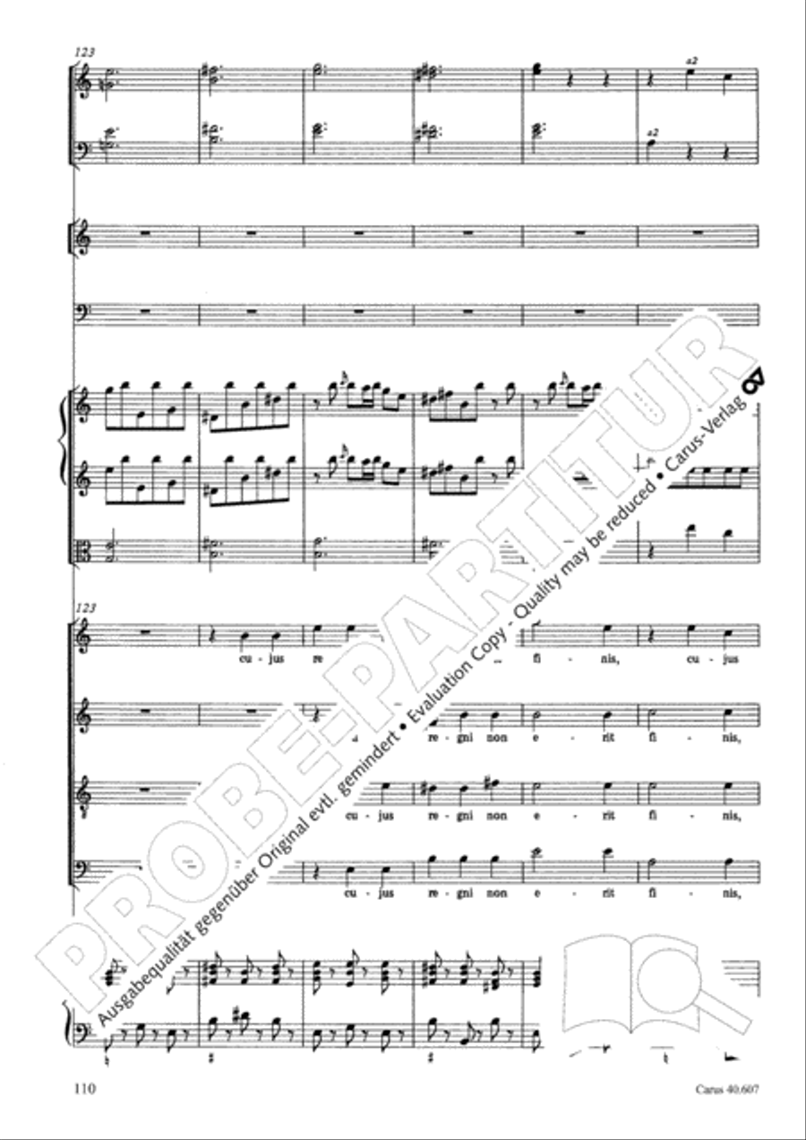 Mass in time of war (Missa in tempore belli) 4-Part scores gallery preview page 120