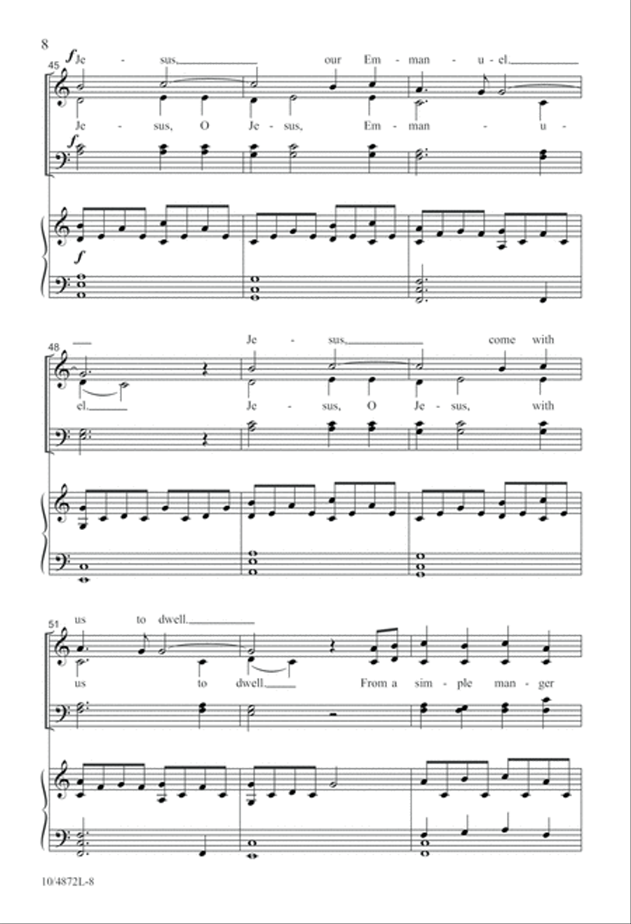 The Christmas Lamb 4-Part scores gallery preview page 8