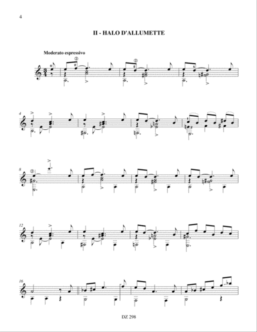 Petite suite lamineuse Classical Guitar scores gallery preview page 4