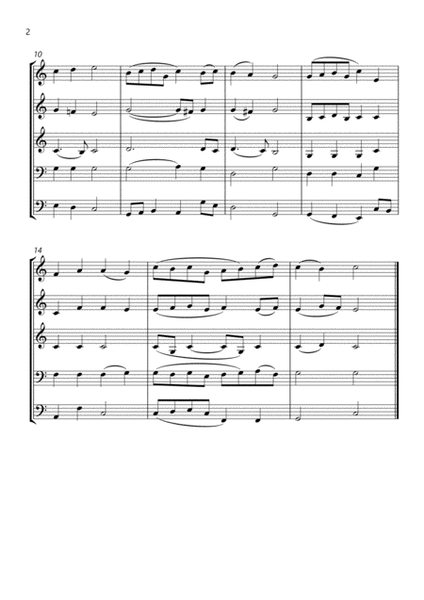 Easter Hymn (Christ the Lord is Risen Today) - Hymn Tune for Brass Quintet image number null